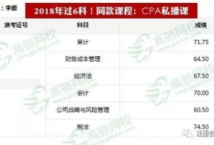 2018�������һ�ι�CPA���Ƶ�ѧ��С��㣺����ʧ�ܲ���֤��ʲô